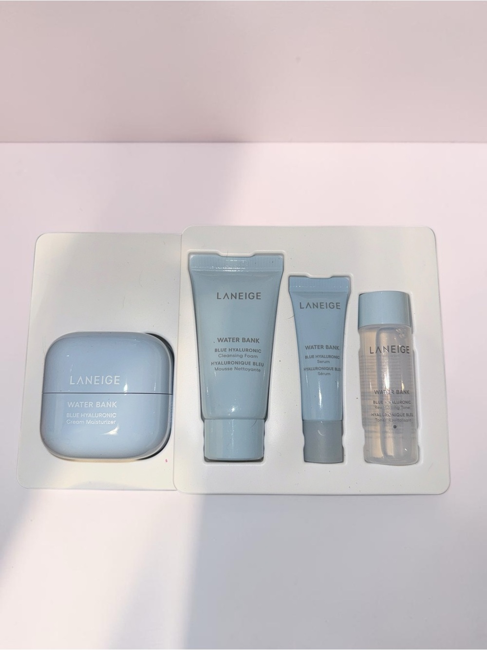 LANEIGE Water Bank Blue Hyaluronic 4-Piece Skincare Set NEW
